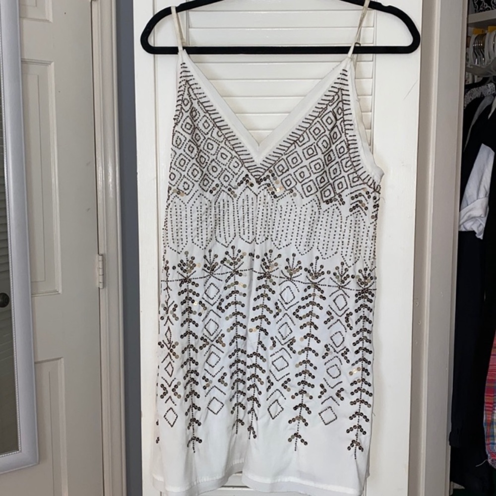 Free people beaded mini dress